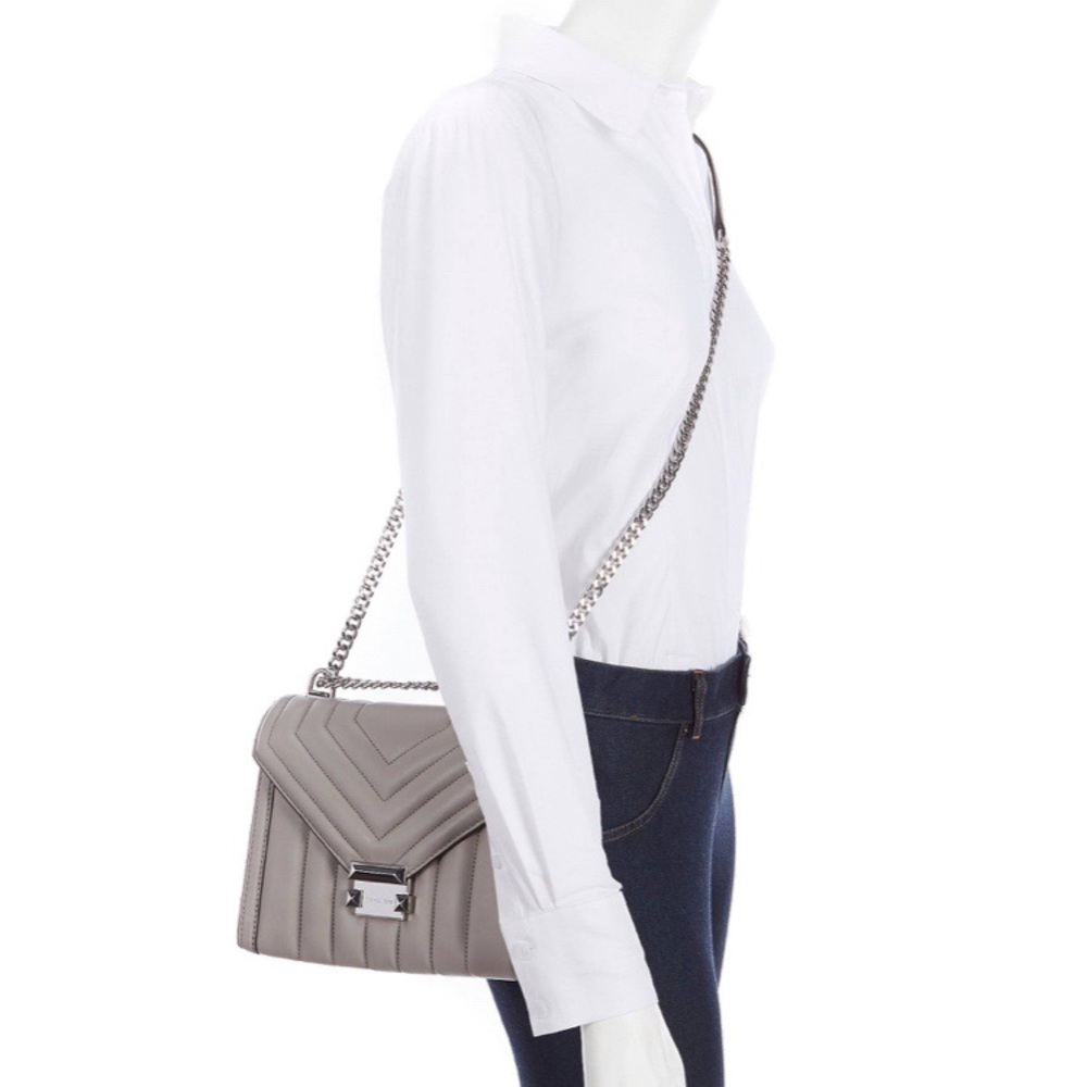 Michael Kors Whitney Quilted Leather Shoul…